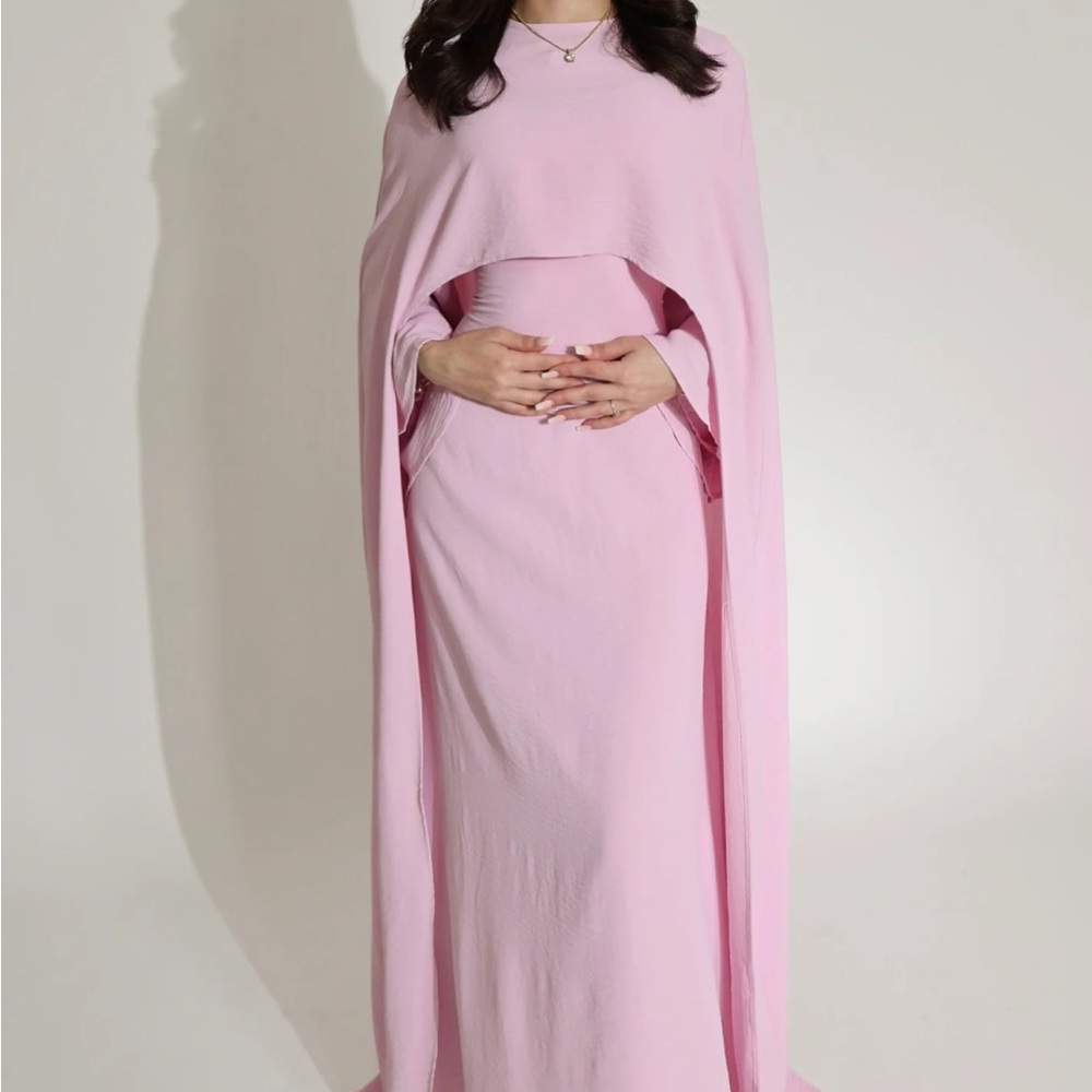 Elegant Pink Maxi Dress